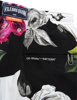 Off-White Floral Print Swim Shorts Multicolor Lookbook Off-White Floral Print Swim Shorts Multicolor