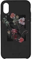 Off-White Flowers iPhone X Case Black/Bordeaux Off-White Flowers iPhone X Case Black/Bordeaux
