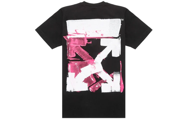 OFF-WHITE Fushi Logo Arrow Graphic Black T-Shirt FW21 Mens Fashion Tee OMAA027F21JER0171032 圖 3