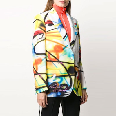 Off-White Futura Tomboy Blazer Jacket Multicolor Shop Off-White Futura Tomboy Blazer Jacket Multicolor