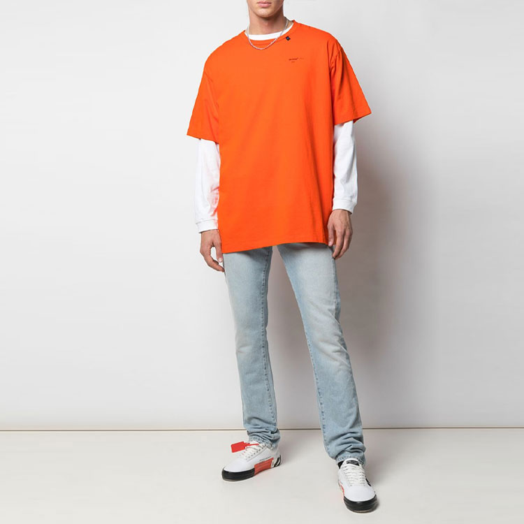 OFF-WHITE FW19 Abstract Arrows Oversized T-shirt, , Orange OMAA038F191850111910 圖 5