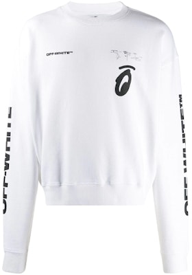 Sudadera Blanca OFF-WHITE FW19 Arrow Graphic Crewneck. OMBA035E19D250100110 Order Sudadera Blanca OFF-WHITE FW19 Arrow Graphic Crewneck. OMBA035E19D250100110