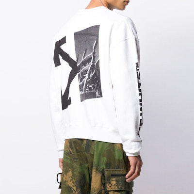 Sudadera Blanca OFF-WHITE FW19 Arrow Graphic Crewneck. OMBA035E19D250100110 Shop Sudadera Blanca OFF-WHITE FW19 Arrow Graphic Crewneck. OMBA035E19D250100110