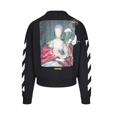 OFF-WHITE FW19 Back Photo Print Pullover Sweatshirt Black Men’s OMBA035E19E300051088