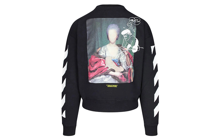 Order OFF-WHITE FW19 背面印花黑色連帽衫 男款 OMBA035E19E300051088