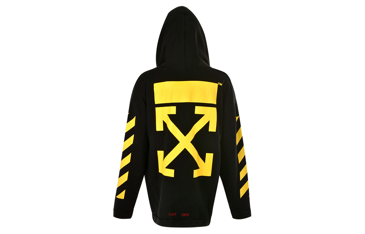 OFF-WHITE FW19 Black Arrow Print Hoodie OMBB00930371099