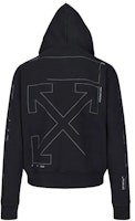 OFF-WHITE FW19 Black Crew Neck Long Sleeve Sweatshirt with Back Logo Print OMBB034E19E300031091 OFF-WHITE FW19 Black Crew Neck Long Sleeve Sweatshirt with Back Logo Print OMBB034E19E300031091