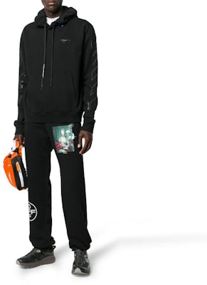 오프 화이트 FW19 블랙 백 로고 프린트 긴팔 크루넥 스웻셔츠. OMBB034E19E300031091 Details for 오프 화이트 FW19 블랙 백 로고 프린트 긴팔 크루넥 스웻셔츠. OMBB034E19E300031091