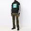 Details for Off-White FW19 Black Hoodie Waterfall Graphic Pullover for Men OMBB037E19E300151088