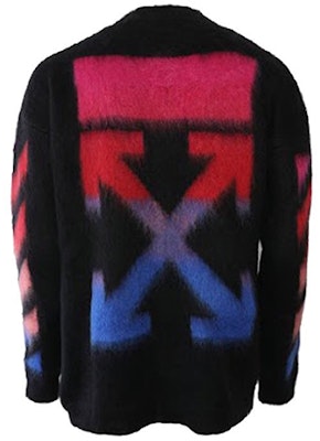 OFF-WHITE FW19 Sweater Hitam Mohair dengan Rekaan Anak Panah Belakang. OMHA036E19B020241088 Order OFF-WHITE FW19 Sweater Hitam Mohair dengan Rekaan Anak Panah Belakang. OMHA036E19B020241088