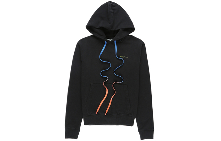 OFF-WHITE FW19 Black Paint-Splatter Arrows Hoodie OMBB034F19E300101060 圖 3