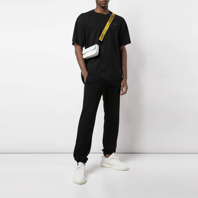 Details for OFF-WHITE FW19 骨頭設計寬鬆版黑色男款T恤 OMAA038E191850011091