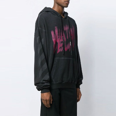 OFF-WHITE FW19 Virgil Abloh 黑色印花背面休閒衛衣 OMBB037E19E300310988 Lookbook OFF-WHITE FW19 Virgil Abloh 黑色印花背面休閒衛衣 OMBB037E19E300310988