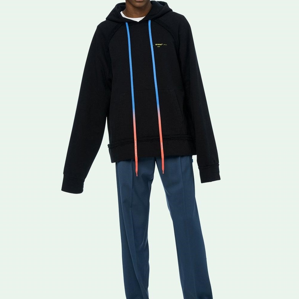 OFF-WHITE FW19 Gradient Arrow Hoodie in Black () OMBB057F19E300101060 圖 4
