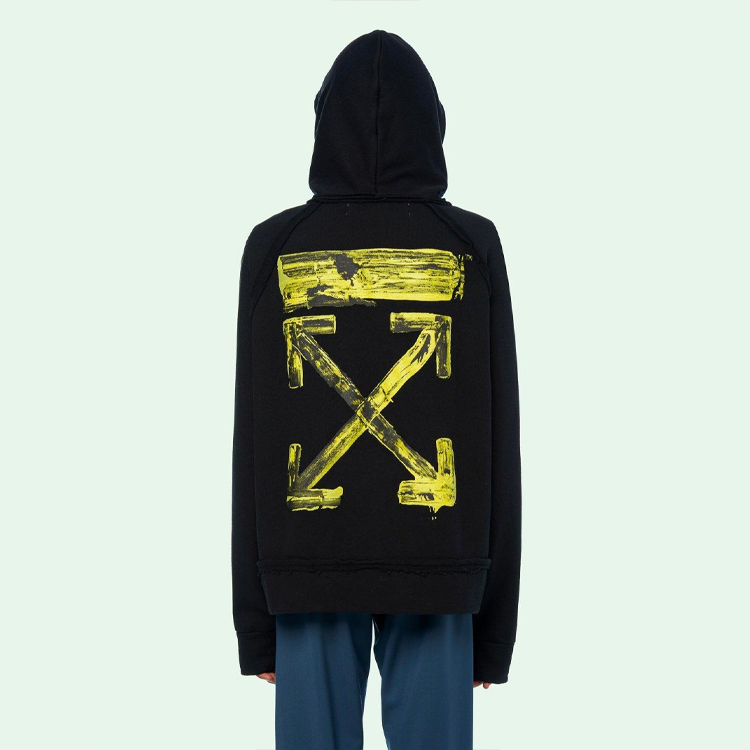 OFF-WHITE FW19 Gradient Arrow Hoodie in Black () OMBB057F19E300101060 圖 5