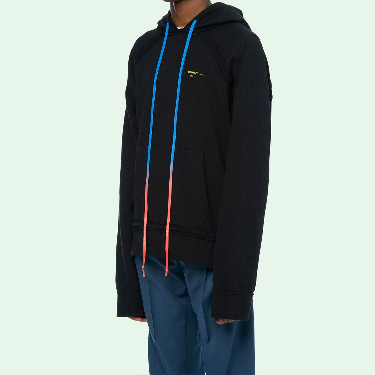 OFF-WHITE FW19 Gradient Arrow Hoodie in Black () OMBB057F19E300101060 圖 6