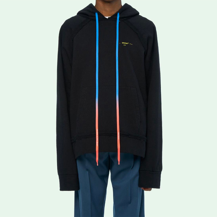 OFF-WHITE FW19 Gradient Arrow Hoodie in Black () OMBB057F19E300101060 圖 7