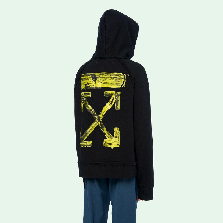 OFF-WHITE FW19 Gradient Arrow Hoodie in Black () OMBB057F19E300101060 圖 8
