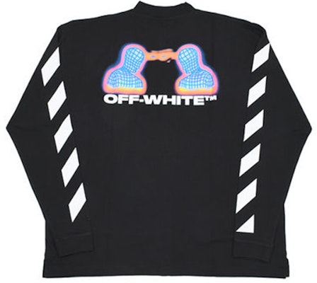 OFF-WHITE FW19 黑色图案印花长袖T恤 OMAB032E191850061088 Order OFF-WHITE FW19 黑色图案印花长袖T恤 OMAB032E191850061088