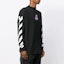 Shop OFF-WHITE FW19 黑色图案印花长袖T恤 OMAB032E191850061088