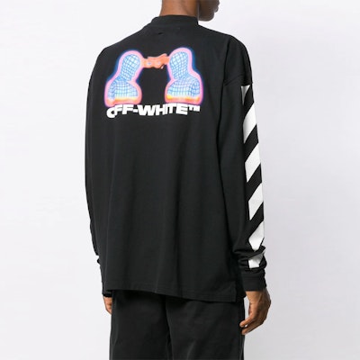 OFF-WHITE FW19 黑色图案印花长袖T恤 OMAB032E191850061088 Purchase OFF-WHITE FW19 黑色图案印花长袖T恤 OMAB032E191850061088