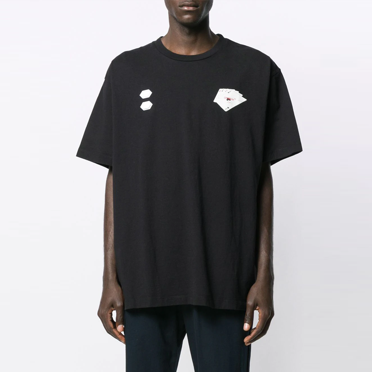 OFF-WHITE FW19 Hand of God Poker Card Tee Black Men’s T-Shirt OMAA038E191850111088 圖 4