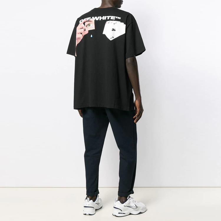 OFF-WHITE FW19 Hand of God Poker Card Tee Black Men’s T-Shirt OMAA038E191850111088 圖 5