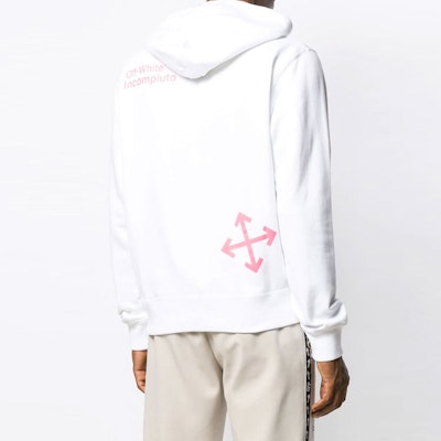 Sudadera con capucha OFF-WHITE FW19 gráfica de flechas blanca. OMBB034E19E300090128 Purchase Sudadera con capucha OFF-WHITE FW19 gráfica de flechas blanca. OMBB034E19E300090128