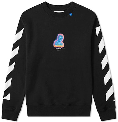 OFF-WHITE FW19 Sudadera Negra Multicolor con Estampado Heat Print OMBA025E19E300061088 Order OFF-WHITE FW19 Sudadera Negra Multicolor con Estampado Heat Print OMBA025E19E300061088