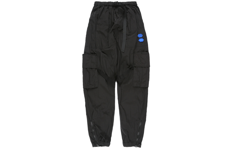 OFF-WHITE FW19 Orange Cargo Pants with Multiple Pockets Black OMCF004F19F010201001