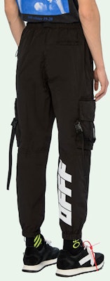 OFF-WHITE FW19 Celana Cargo Oranye dengan Banyak Kantong Hitam OMCF004F19F010201001 Purchase OFF-WHITE FW19 Celana Cargo Oranye dengan Banyak Kantong Hitam OMCF004F19F010201001