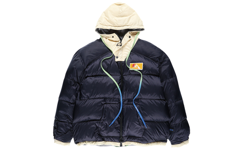 Order 오프 화이트 FW19 스캐폴딩 집업 퍼퍼 자켓 다크 블루 OMED019F19E150253201