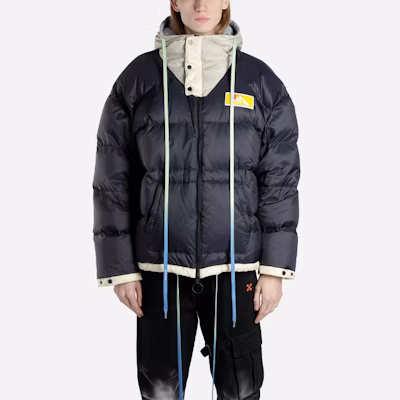 오프 화이트 FW19 스캐폴딩 집업 퍼퍼 자켓 다크 블루 OMED019F19E150253201 Shop 오프 화이트 FW19 스캐폴딩 집업 퍼퍼 자켓 다크 블루 OMED019F19E150253201