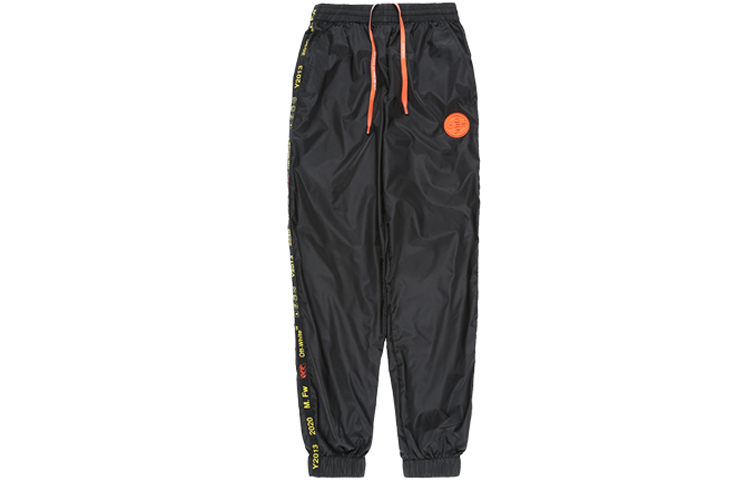 Order OFF-WHITE FW19 Slim Knit Track Pants Black OMCA086F19E060031000