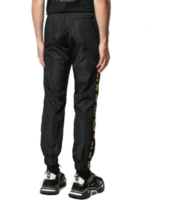 OFF-WHITE FW19 Slim Knit Track Pants Black OMCA086F19E060031000 Shop OFF-WHITE FW19 Slim Knit Track Pants Black OMCA086F19E060031000