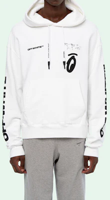 Sudadera Oversize OFF-WHITE FW19 Flechas Blancas Estilo Graffiti. OMBB037E19D250100110 Details for Sudadera Oversize OFF-WHITE FW19 Flechas Blancas Estilo Graffiti. OMBB037E19D250100110