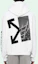 Sizing Sudadera Oversize OFF-WHITE FW19 Flechas Blancas Estilo Graffiti. OMBB037E19D250100110