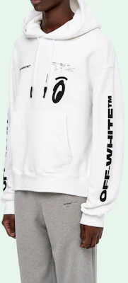 Sudadera Oversize OFF-WHITE FW19 Flechas Blancas Estilo Graffiti. OMBB037E19D250100110 Cheap Sudadera Oversize OFF-WHITE FW19 Flechas Blancas Estilo Graffiti. OMBB037E19D250100110