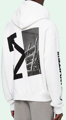 Sudadera Oversize OFF-WHITE FW19 Flechas Blancas Estilo Graffiti. OMBB037E19D250100110 1