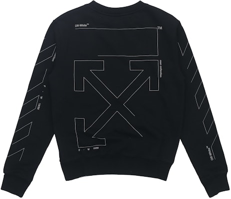 오프화이트 FW19 언피니쉬드 애로우 그래픽 블랙 맨즈 스웻셔츠 OMBA025E19E300031091 Lookbook 오프화이트 FW19 언피니쉬드 애로우 그래픽 블랙 맨즈 스웻셔츠 OMBA025E19E300031091