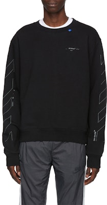 오프화이트 FW19 언피니쉬드 애로우 그래픽 블랙 맨즈 스웻셔츠 OMBA025E19E300031091 Shop 오프화이트 FW19 언피니쉬드 애로우 그래픽 블랙 맨즈 스웻셔츠 OMBA025E19E300031091