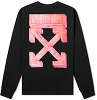 OFF-WHITE FW20 Arrow Long Sleeve Crewneck T-Shirt Black OMAB001E20JER0031025 OFF-WHITE FW20 Arrow Long Sleeve Crewneck T-Shirt Black OMAB001E20JER0031025
