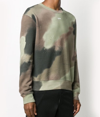 오프화이트 FW20 애로우 로고 카모플라주 크루넥 스웻셔츠 그린 카모 남성용 OMBA025E20FLE0086001 Lookbook 오프화이트 FW20 애로우 로고 카모플라주 크루넥 스웻셔츠 그린 카모 남성용 OMBA025E20FLE0086001