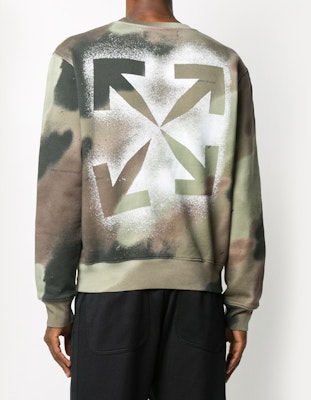 오프화이트 FW20 애로우 로고 카모플라주 크루넥 스웻셔츠 그린 카모 남성용 OMBA025E20FLE0086001 Shop 오프화이트 FW20 애로우 로고 카모플라주 크루넥 스웻셔츠 그린 카모 남성용 OMBA025E20FLE0086001