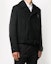 Shop OFF-WHITE FW20 Kot Hitam Logo Cetak Wool Pendek OMER001E20FAB0011001