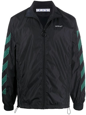 オフホワイト FW20 ブラック ナイロン ジップジャケット スタンドカラー付き OMEA233E20FAB0021001 Buy オフホワイト FW20 ブラック ナイロン ジップジャケット スタンドカラー付き OMEA233E20FAB0021001