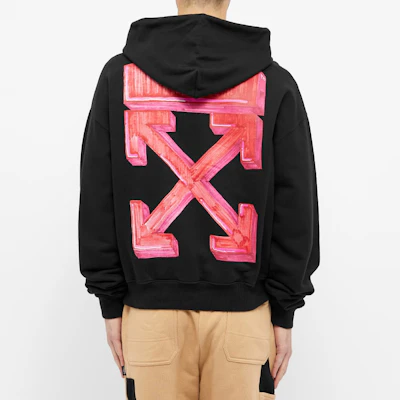 OFF-WHITE FW20 Hoodie Hitam Marker Arrows Print Loose Fit. OMBB037E20FLE0021025 Purchase OFF-WHITE FW20 Hoodie Hitam Marker Arrows Print Loose Fit. OMBB037E20FLE0021025