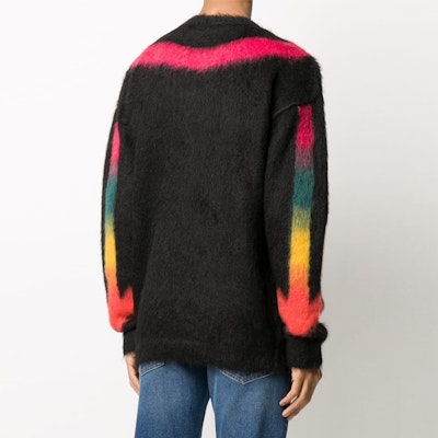 OFF-WHITE FW20 Lelaki Sweater Hitam Rainbow Gradient Arrow Crewneck. OMHA036E20KNI0021087 Purchase OFF-WHITE FW20 Lelaki Sweater Hitam Rainbow Gradient Arrow Crewneck. OMHA036E20KNI0021087