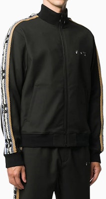 オフホワイト FW20 ブラック トラックジャケット サイドストライプ付き OMEA249F20FAB0011001 Lookbook オフホワイト FW20 ブラック トラックジャケット サイドストライプ付き OMEA249F20FAB0011001