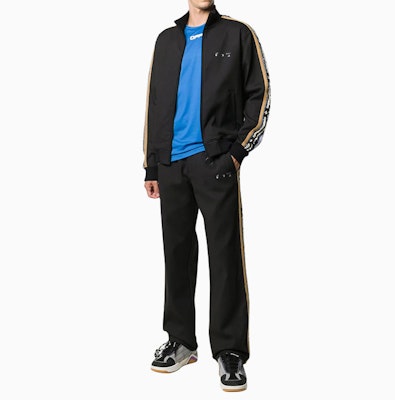 オフホワイト FW20 ブラック トラックジャケット サイドストライプ付き OMEA249F20FAB0011001 Purchase オフホワイト FW20 ブラック トラックジャケット サイドストライプ付き OMEA249F20FAB0011001